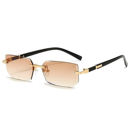 Lunettes de Soleil Femme Rectangulaires Sans Monture – Celestia