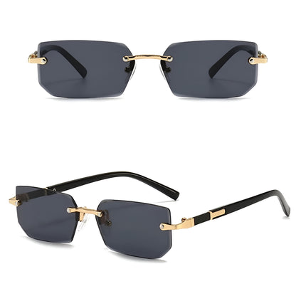 Lunettes de Soleil Femme Rectangulaires Sans Monture – Celestia