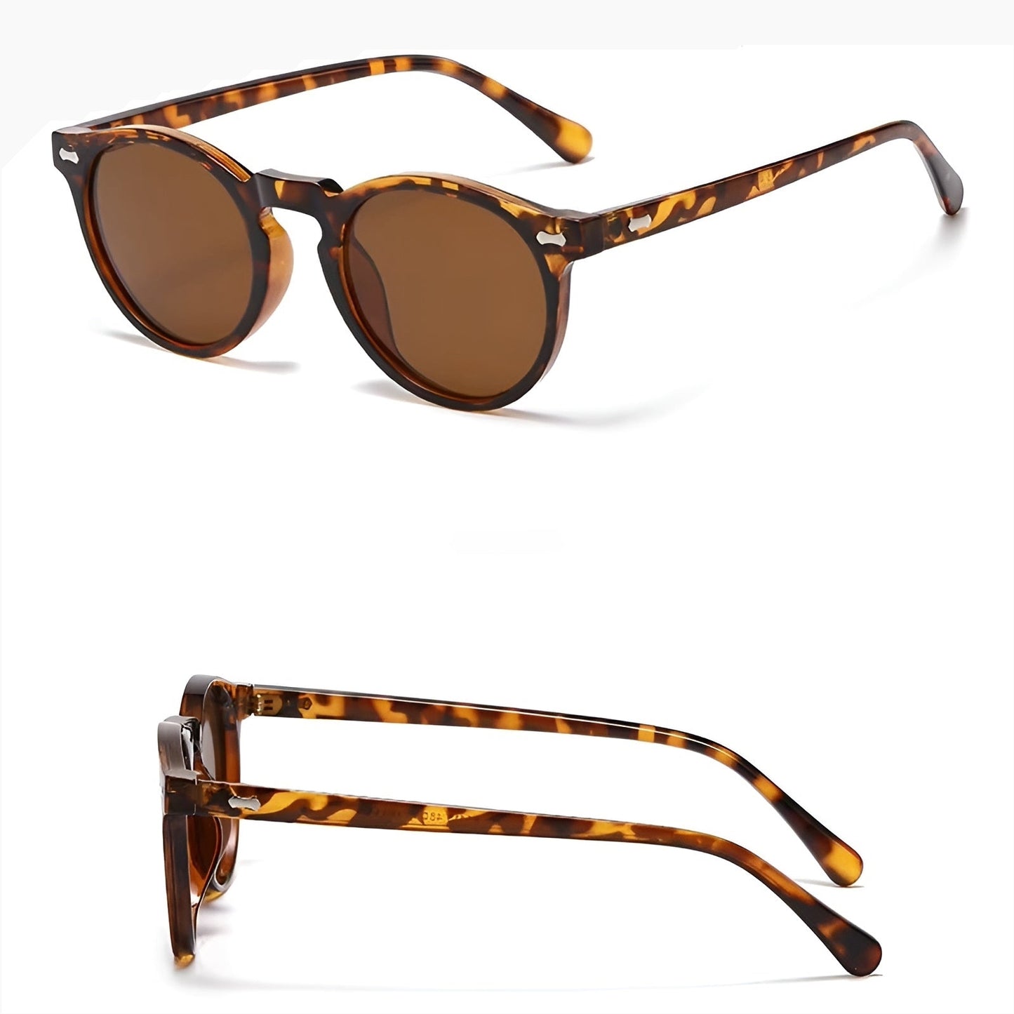 Lunettes de Soleil Femme Rondes avec Monture Épurée – Aurore
