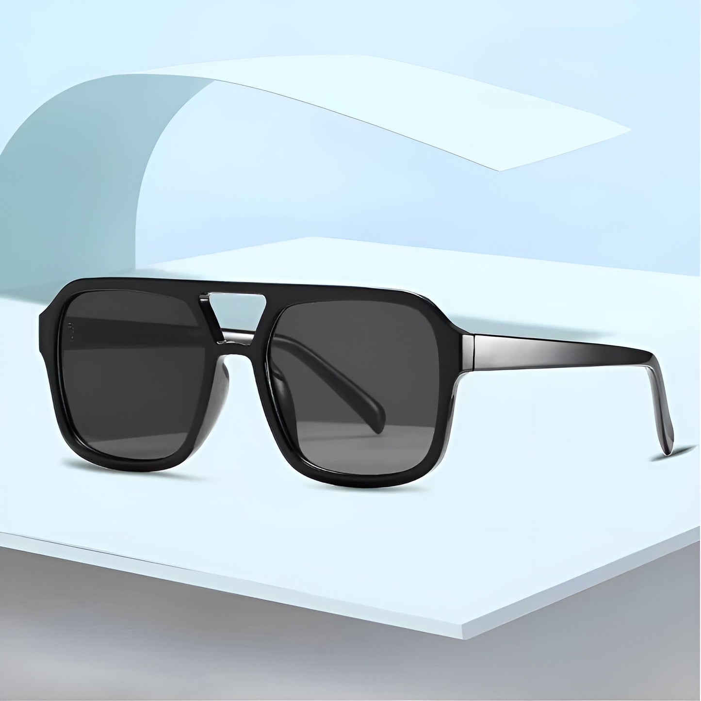 Lunettes de Soleil Femme Carrées avec Pont Déstructuré – Artemis