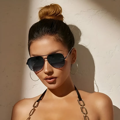 Lunettes de Soleil Femme Pilote avec Monture Métallique – Vega