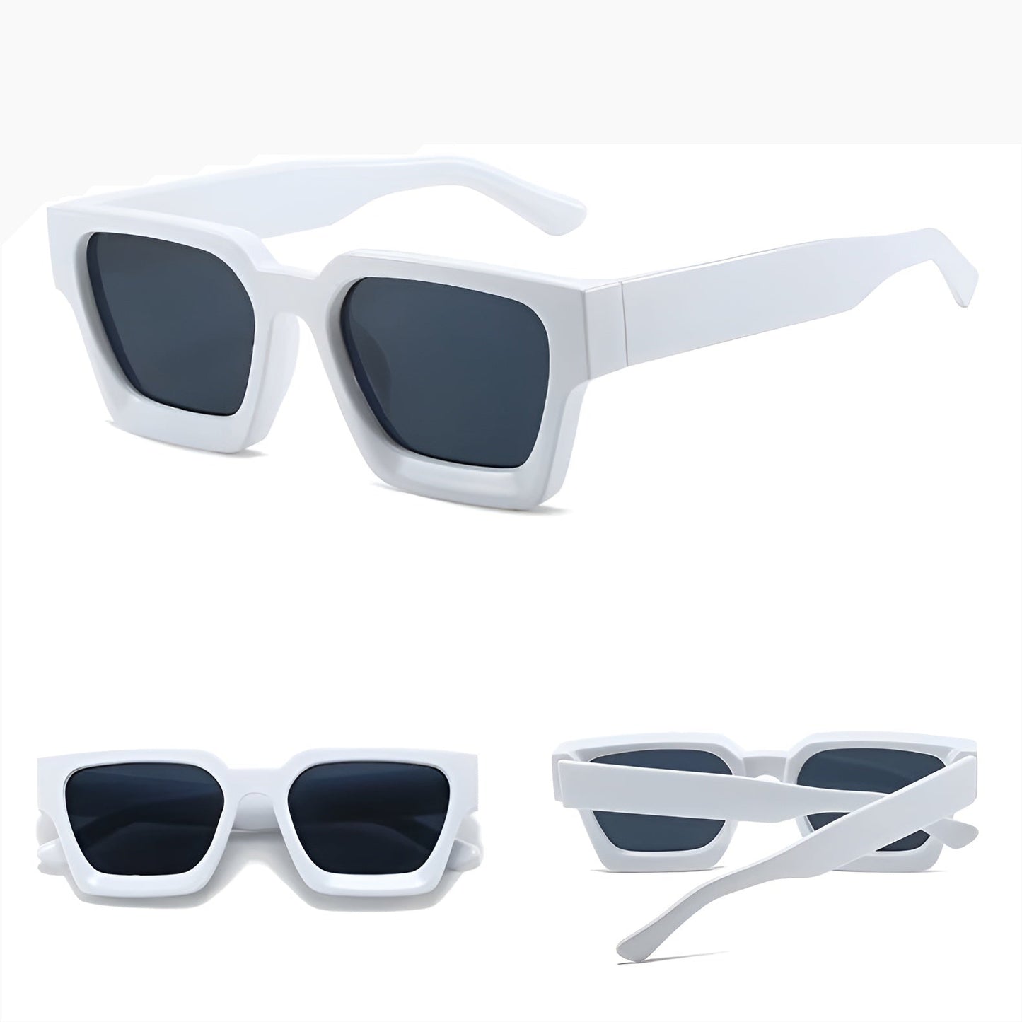 Lunettes de Soleil Femme Rectangulaires Épaisses – Shauna