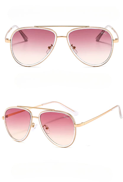Lunettes de Soleil Femme Pilote avec Monture Métallique – Solis