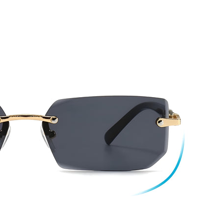 Lunettes de Soleil Femme Rectangulaires Sans Monture – Celestia