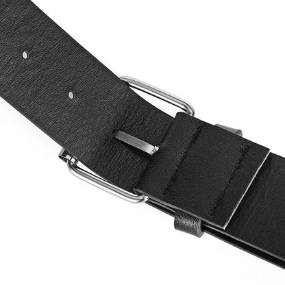 Ceinture Femme Cuir Noire à Clous Argentés – Berlin