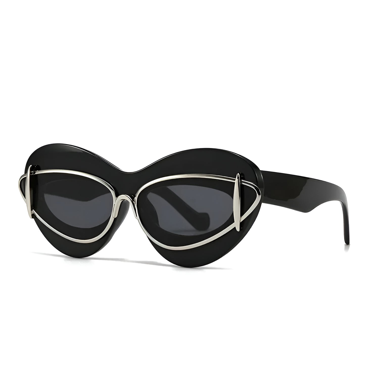 Lunettes de Soleil Femme Œil de Chat avec Détails Métalliques – Sofia