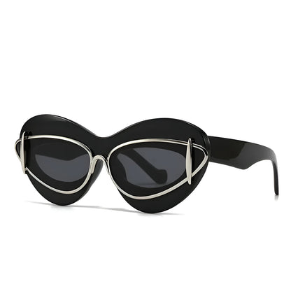 Lunettes de Soleil Femme Œil de Chat avec Détails Métalliques – Sofia