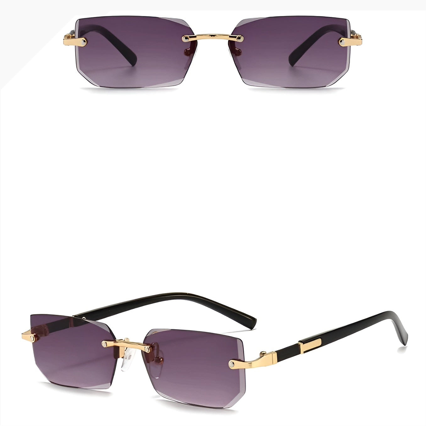 Lunettes de Soleil Femme Carrées avec Monture Métallique – Luna
