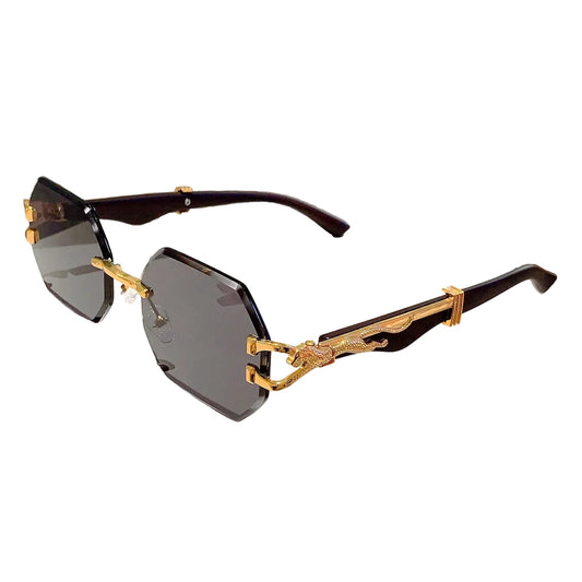 Lunettes de Soleil Femme Carrées avec Monture Dorée - Zora