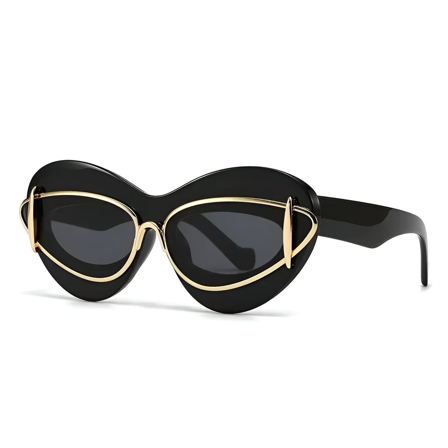Lunettes de Soleil Femme Œil de Chat avec Détails Métalliques – Sofia