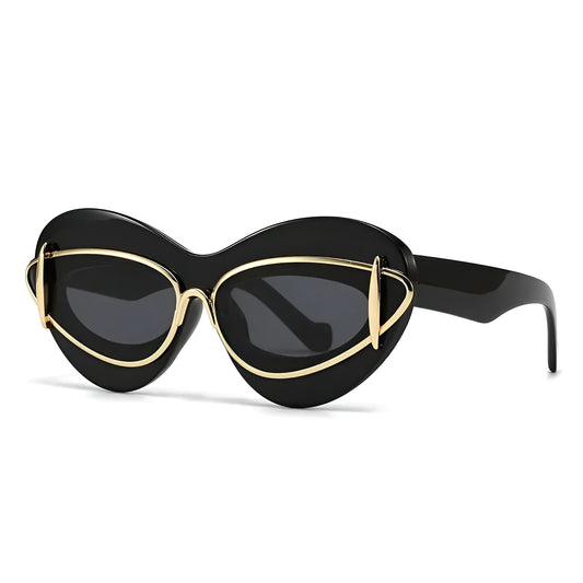 Lunettes de Soleil Femme Œil de Chat avec Détails Métalliques – Sofia