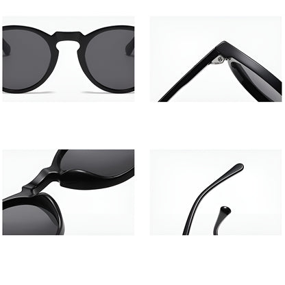 Lunettes de Soleil Femme Rondes avec Monture Épurée – Aurore
