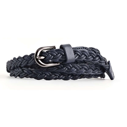 Ceinture Femme Tressée Noire – Lugano