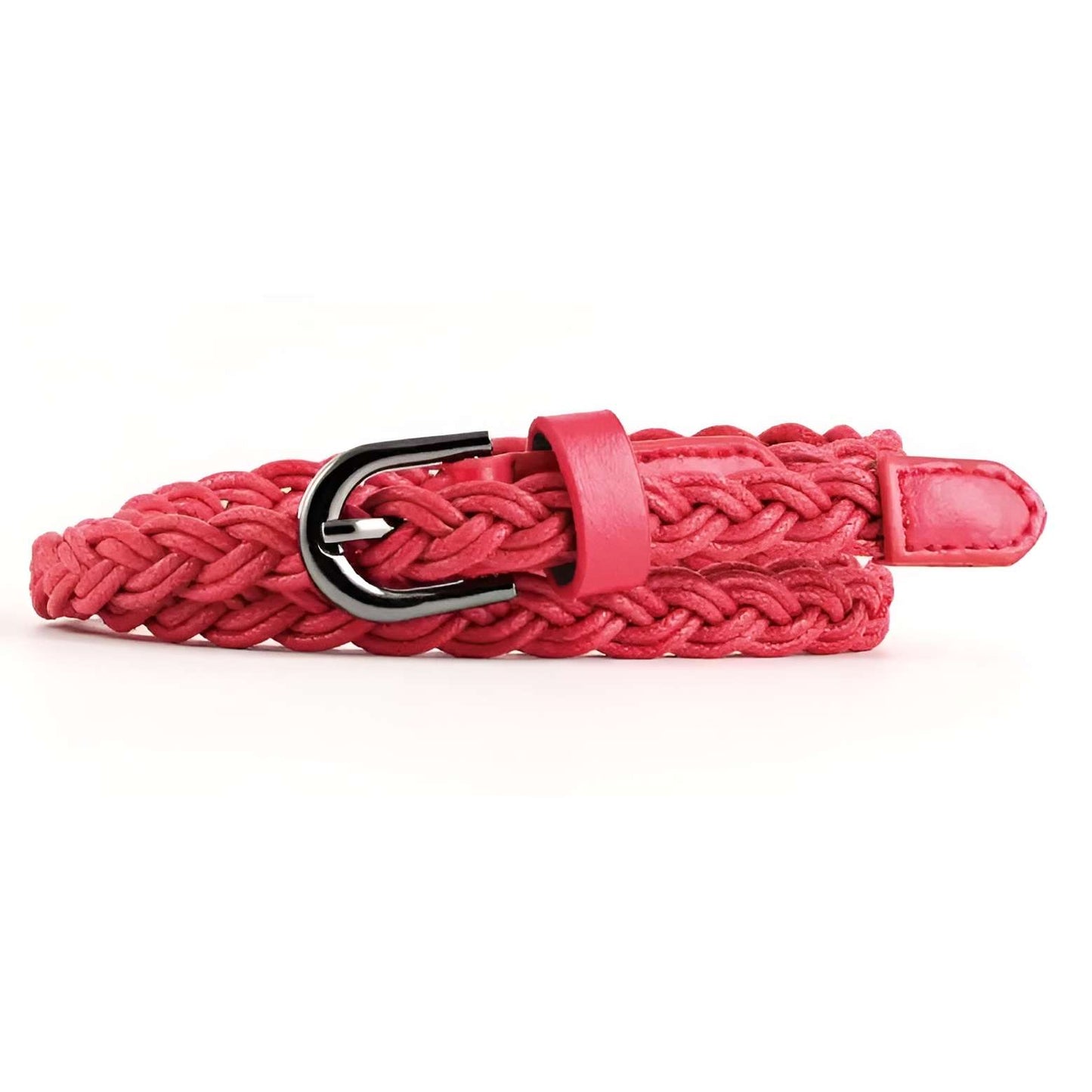 Ceinture Femme Tressée Rouge – Andalucia