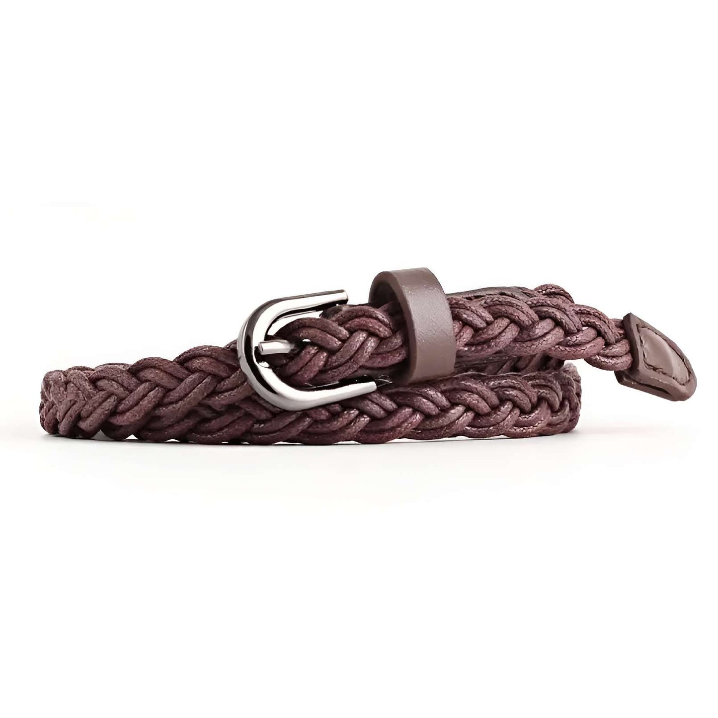 Ceinture Femme Tressée Marron – Vienna