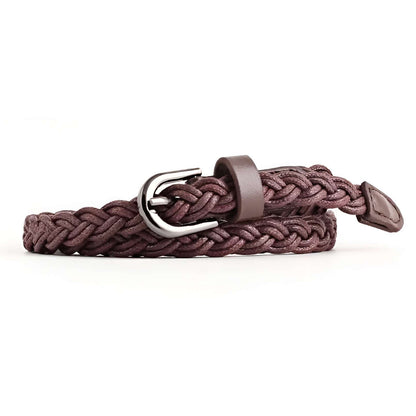 Ceinture Femme Tressée Marron – Vienna